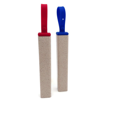 Portable Metal Straw in Eco-Friendly Wheat Straw Casing by Corporate Gift Store Singapore