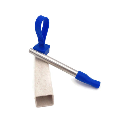 Portable Metal Straw in Eco-Friendly Wheat Straw Casing by Corporate Gift Store Singapore