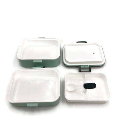 Easy Lock Double Layer Lunch Box with Spoon by Corporate Gift Store Singapore