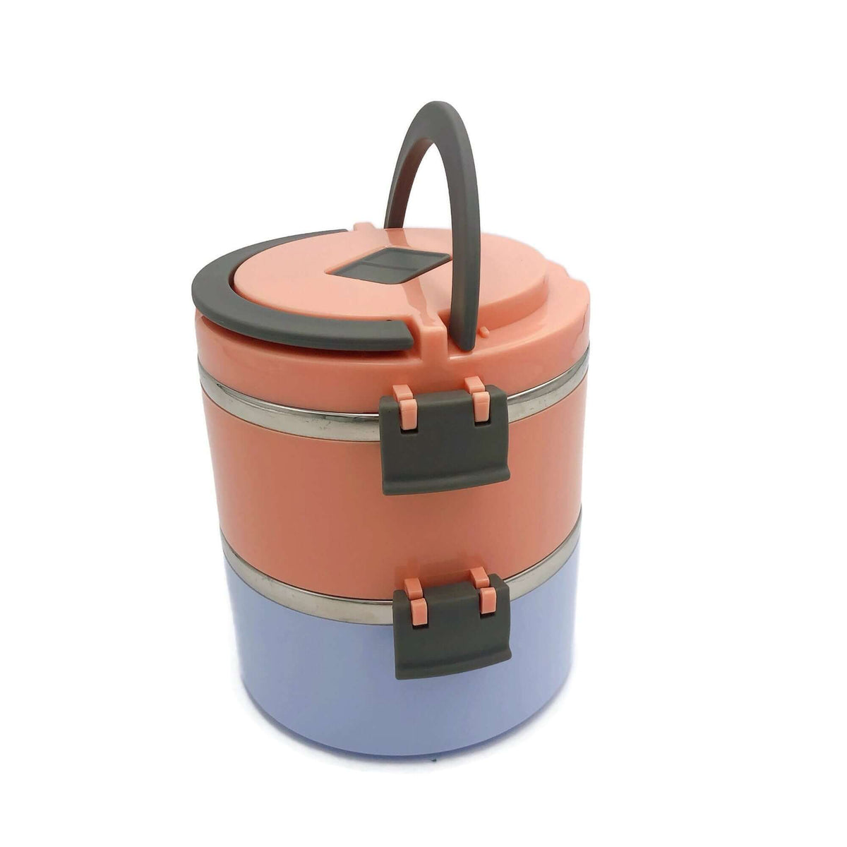Round Thermos Tiffin Stainless Steel Lunch Box by Corporate Gift Store Singapore