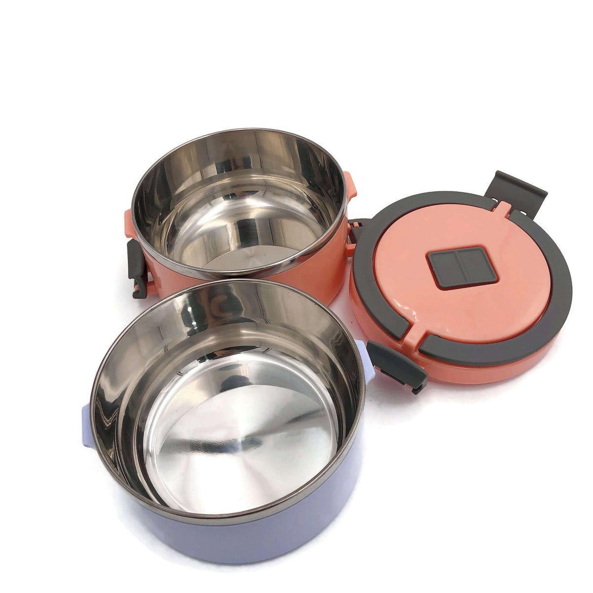 Round Thermos Tiffin Stainless Steel Lunch Box by Corporate Gift Store Singapore