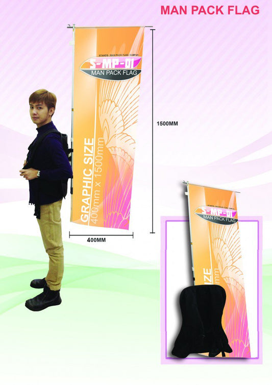 Man Pack Flag Banner by Corporate Gift Store Singapore