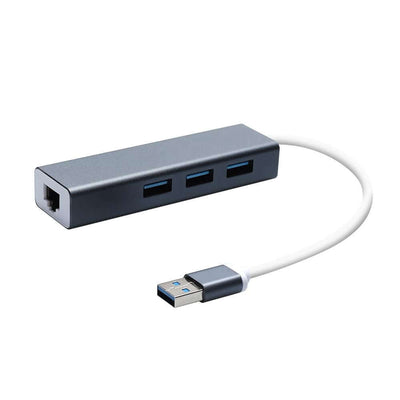 3-Port Adapter with Gigabit Ethernet Hub | gifts shop