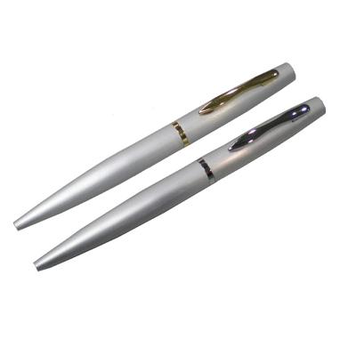 Matt Silver Ballpoint Pen by Corporate Gift Store Singapore