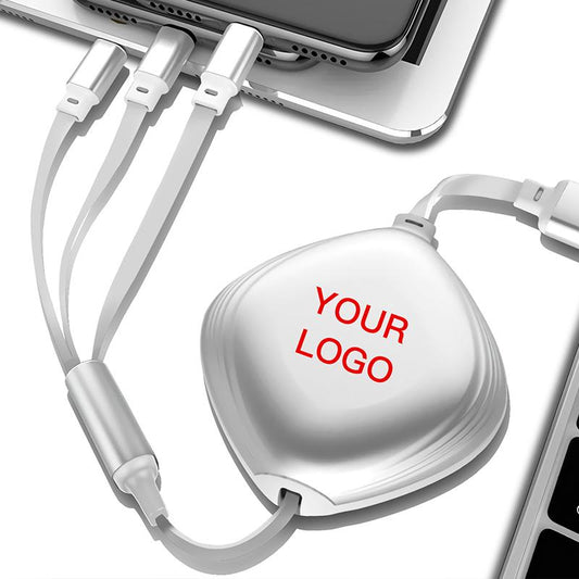 Fast Charging 3 in 1 Retractable Cable by Corporate Gift Store Singapore