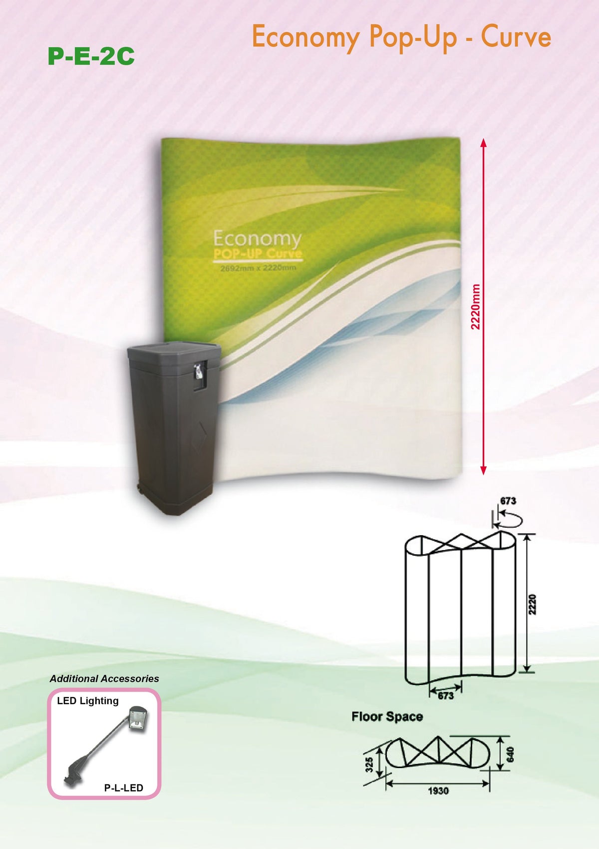 Pop Up Curve Backdrop by Corporate Gift Store Singapore