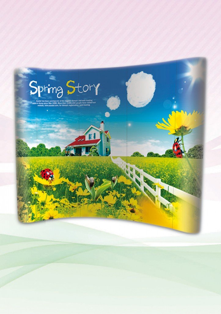 Pop Up Curve Backdrop by Corporate Gift Store Singapore