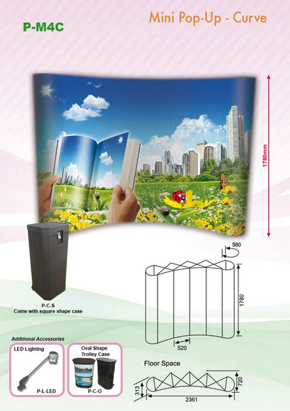 Pop Up Curve Backdrop by Corporate Gift Store Singapore