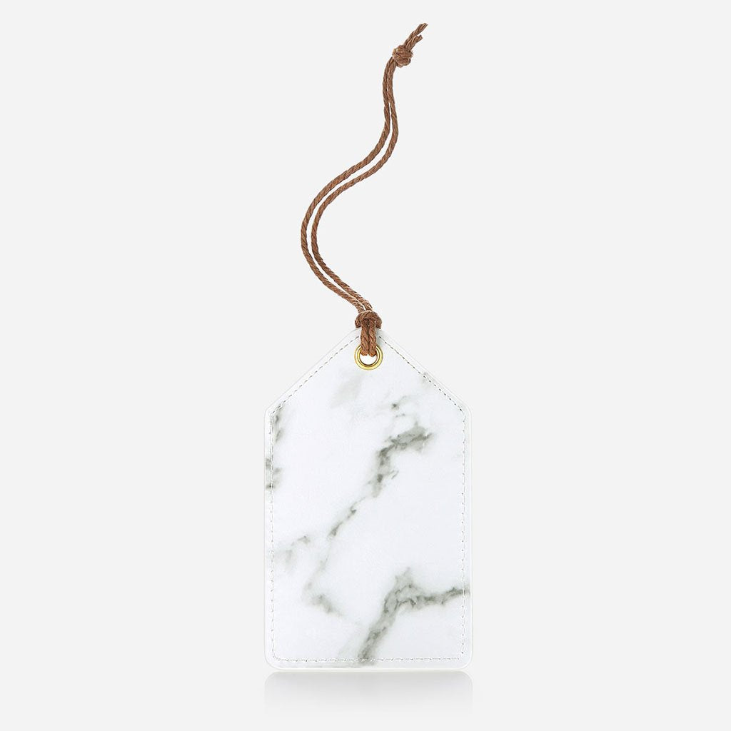 Rectangular Marble Luggage Tag by Corporate Gift Store Singapore