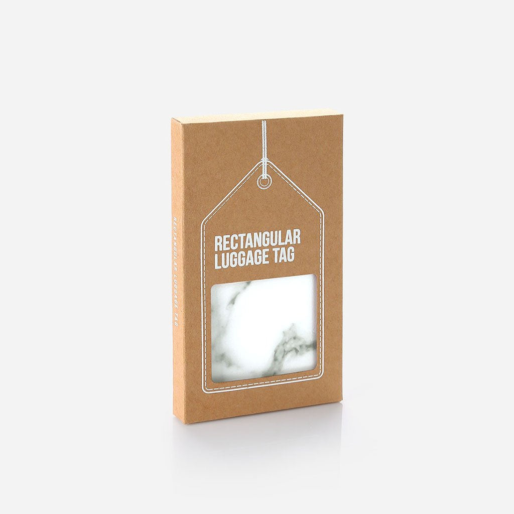 Rectangular Marble Luggage Tag by Corporate Gift Store Singapore