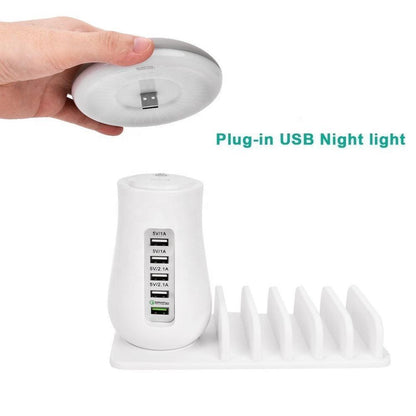 5 Port Quick Charger with Night Lamp by Corporate Gift Store Singapore