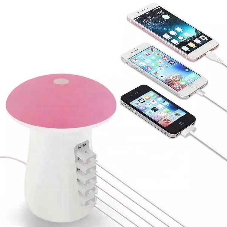 5 Port Quick Charger with Night Lamp by Corporate Gift Store Singapore