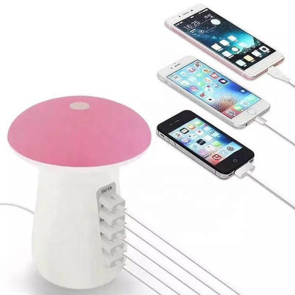 5 Port Quick Charger with Night Lamp by Corporate Gift Store Singapore
