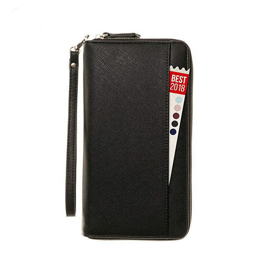 PU Leather Passport Wallet with Zipper by Corporate Gift Store Singapore