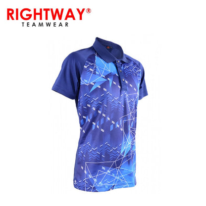 Rightway MOF 31 Neon-Tech Abstract Collared Sublimation by Corporate Gift Store Singapore