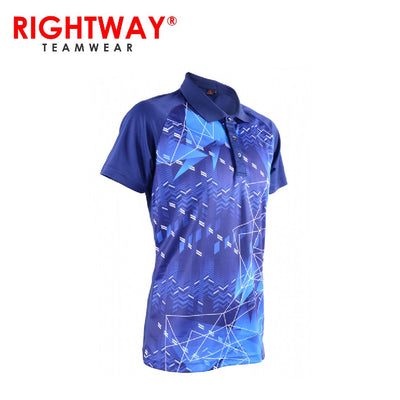 Rightway MOF 31 Neon-Tech Abstract Sublimation Polo T-Shirt | gifts shop