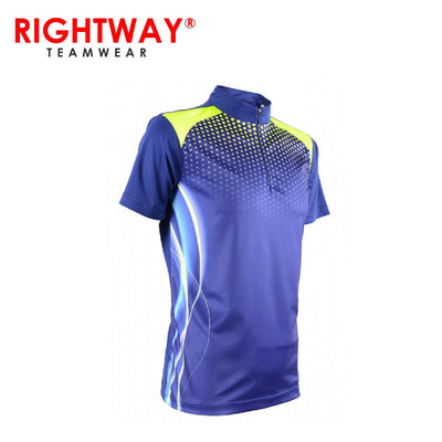 Rightway MOF 35 Neon-Tech Racing Zipper Polo T-Shirt | gifts shop