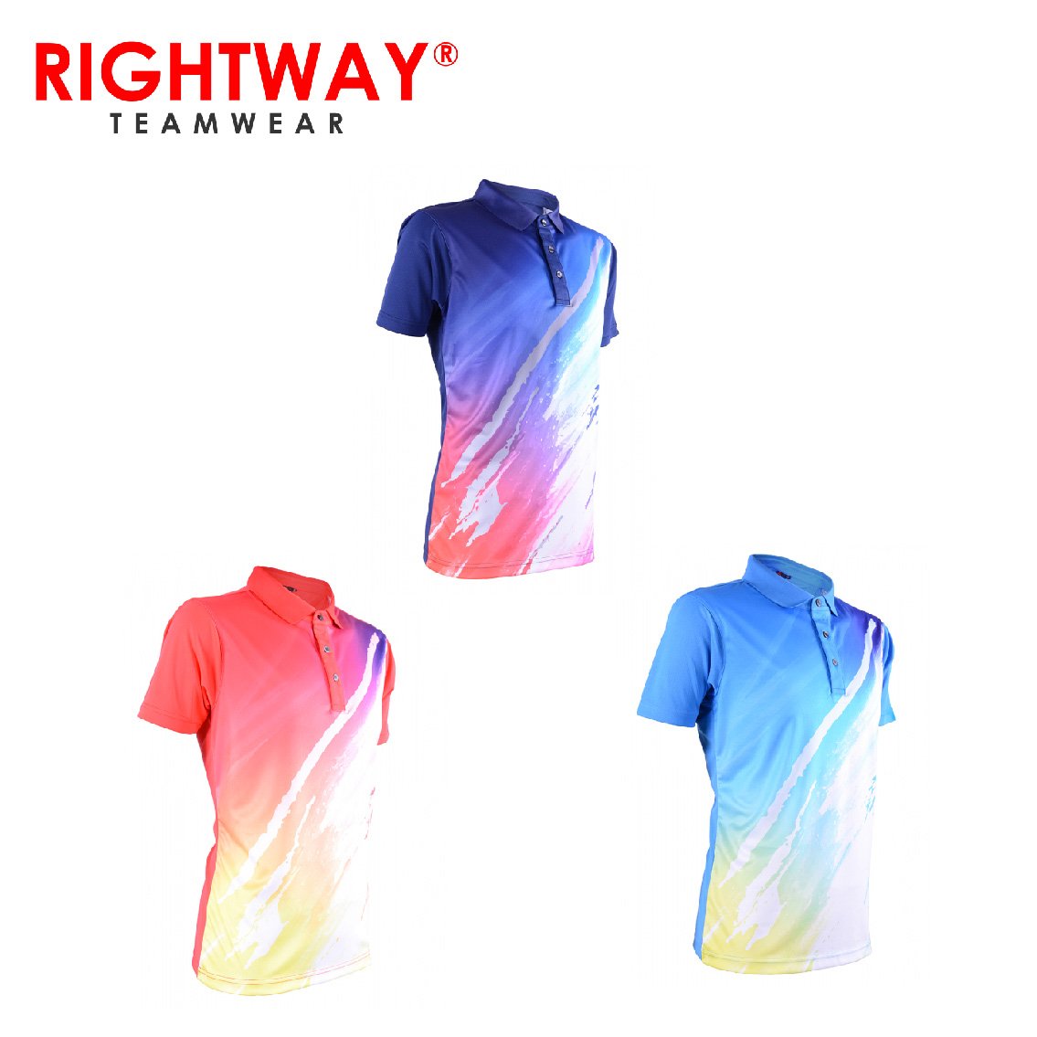 RightWay MOF 37 Neon-Tech Fine Art Collared Polo T-Shirt by Corporate Gift Store Singapore