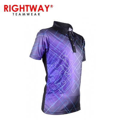 RightWay MOF 38 Men’s Neon-Tech Galaxy Collared Polo T-Shirt | gifts shop