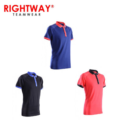Rightway MOP 46 Reflective Placket Design Polo T-Shirt | gifts shop