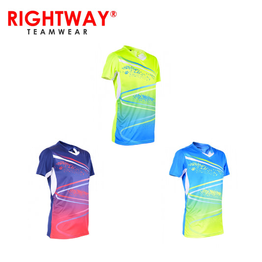 Rightway MOV 42 Neon-Tech Sparkle V-Neck T-Shirt by Corporate Gift Store Singapore