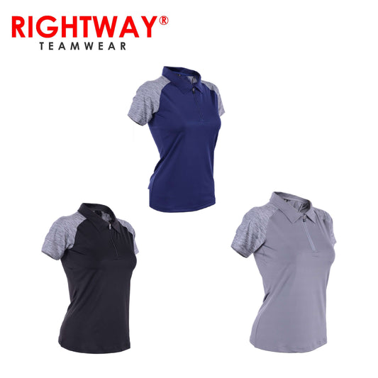 Rightway WOZ 44 Women Zipper Under-Armour Inspired T-Shirt by Corporate Gift Store Singapore