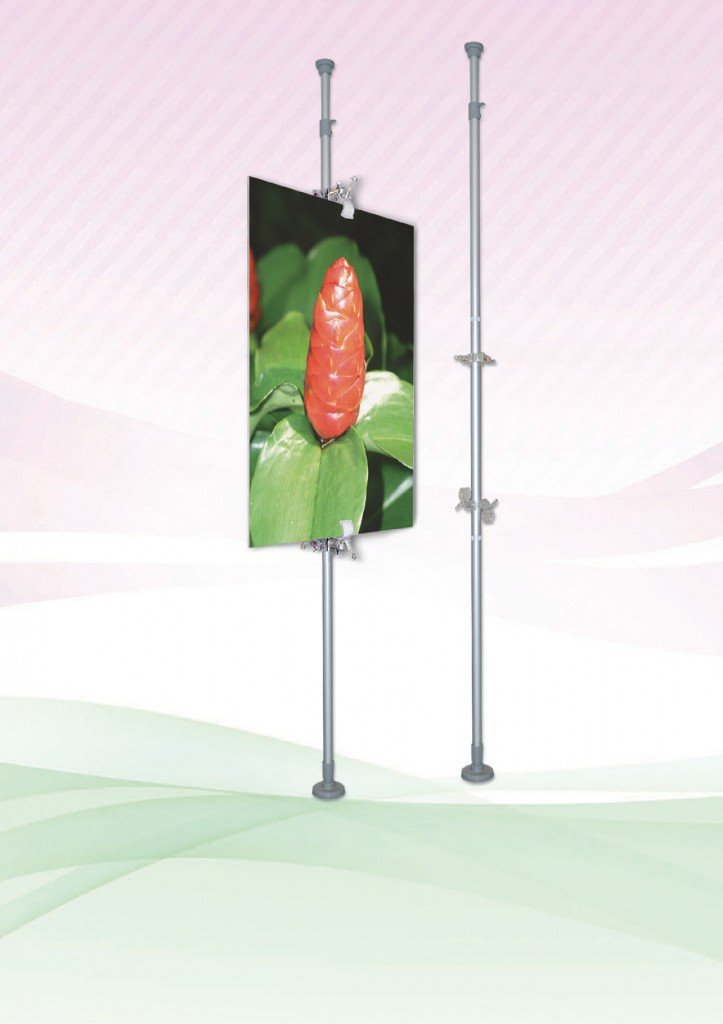 Ceiling and Floor Pole display by Corporate Gift Store Singapore