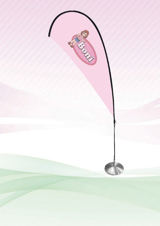 Tear shape Flying Banner with Base by Corporate Gift Store Singapore