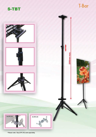 T-Bar Kapeline Poster display (Tripod Base) by Corporate Gift Store Singapore