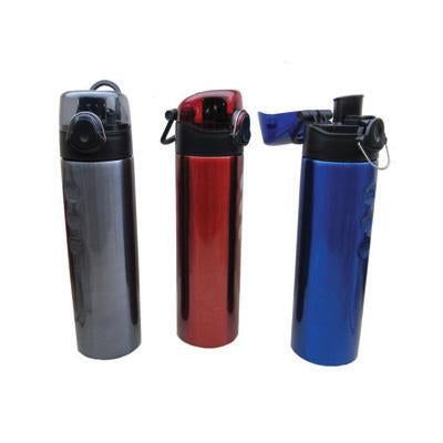 Stainless Steel Bottle with Clip Lock Cap by Corporate Gift Store Singapore