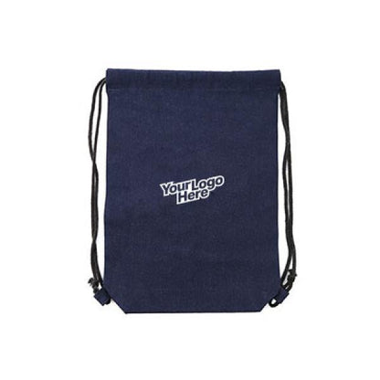 Denim Drawstring Bag by Corporate Gift Store Singapore