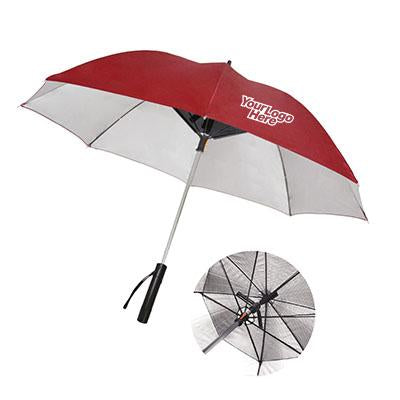 UV Coated Umbrella with Fan and Powerbank by Corporate Gift Store Singapore