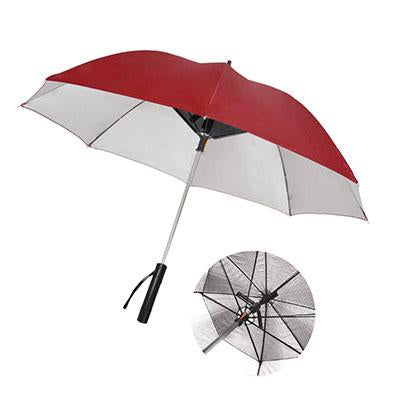 UV Coated Umbrella with Fan and Powerbank | gifts shop