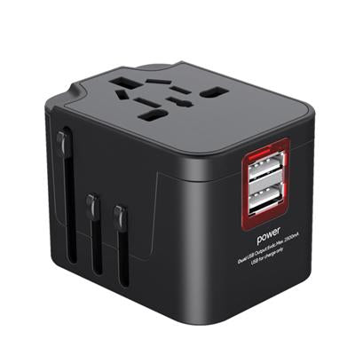 Universal 2 Port USB Travel Adaptor by Corporate Gift Store Singapore