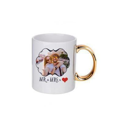 Mug with Gold Handle by Corporate Gift Store Singapore