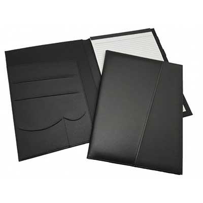 A4 Black Portfolio W/Notepad | gifts shop