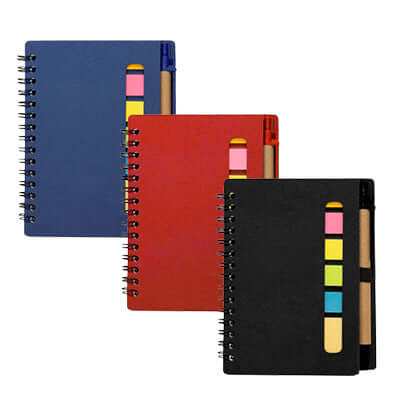 Eco Notepad with Pen and Sticky Notes by Corporate Gift Store Singapore