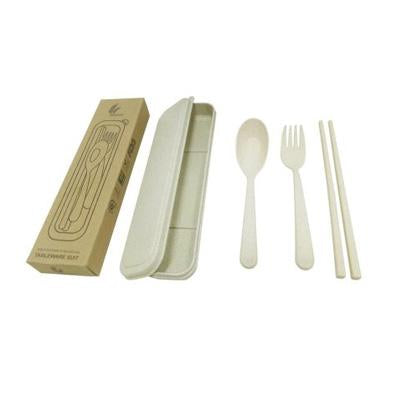 Straw Wheat Cutlery Set in box | gifts shop