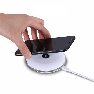 White Wireless Charger with LED Light | gifts shop