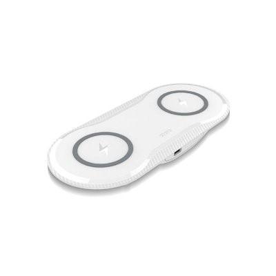 Double Wireless Charger with LED Indicator by Corporate Gift Store Singapore