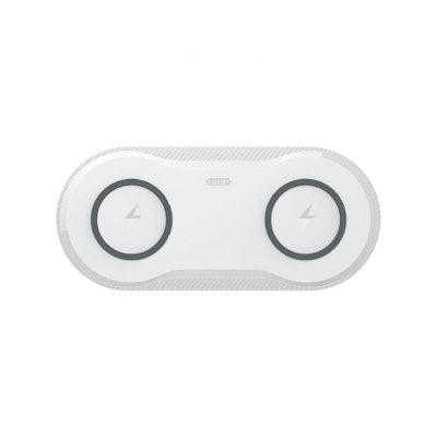 Double Wireless Charger with LED Indicator by Corporate Gift Store Singapore