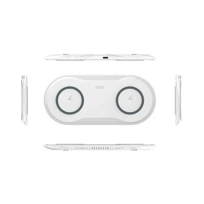Double Wireless Charger with LED Indicator by Corporate Gift Store Singapore
