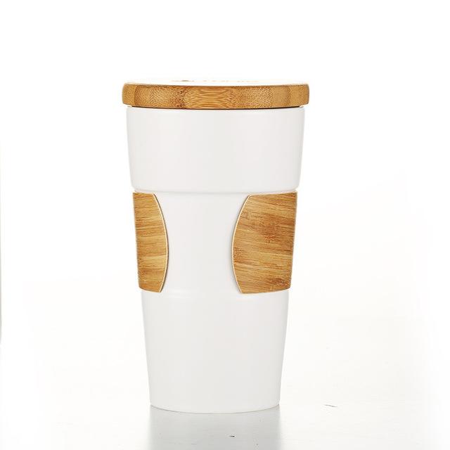 Eco Friendly Ceramic Mug with Bamboo Lid and Sleeve by Corporate Gift Store Singapore