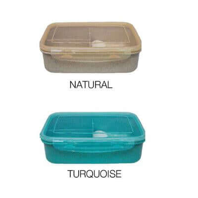Wheat Fiber lunchbox with Spoon by Corporate Gift Store Singapore