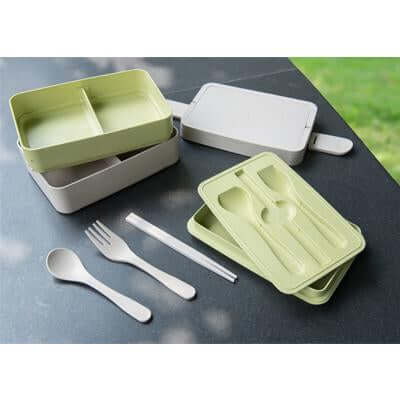 Wheat Straw Bento Box by Corporate Gift Store Singapore