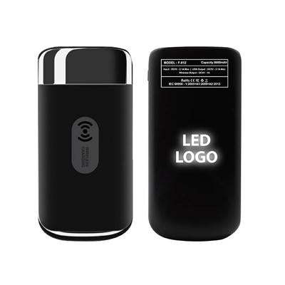 Wireless Charger Powerbank with LED Light Up Logo by Corporate Gift Store Singapore