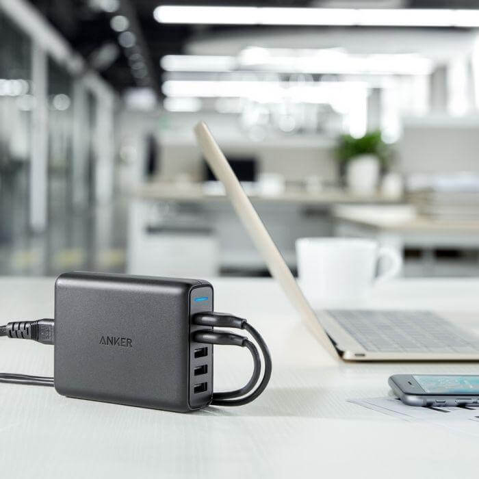 Anker PowerPort Speed 5 Ports 63W With Dual Quick Charge 3.0 Charging Station by Corporate Gift Store Singapore