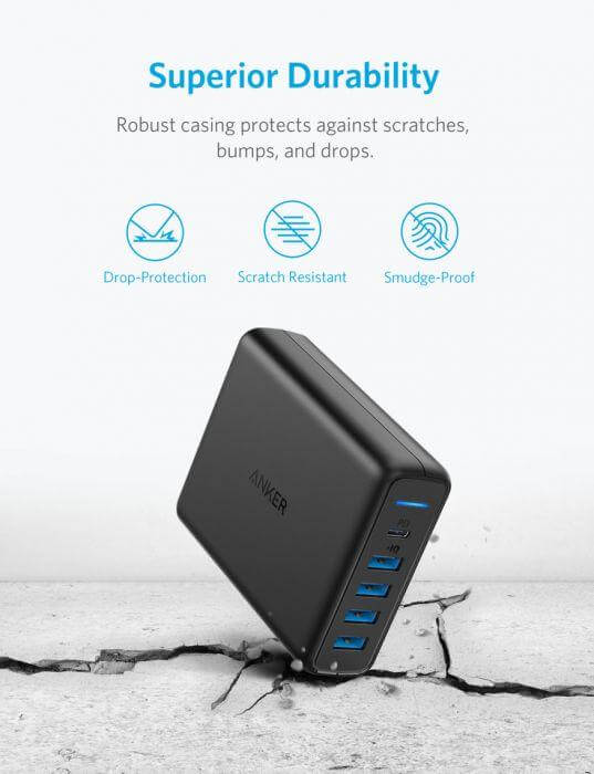 Anker PowerPort Speed PD 5 Ports USB-C Charging Station by Corporate Gift Store Singapore