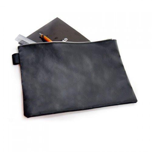 A4 Black Leather Document Pouch by Corporate Gift Store Singapore