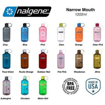 Nalgene 32oz BPA Free Narrow Mouth Water Bottle (1,000ml) by Corporate Gift Store Singapore